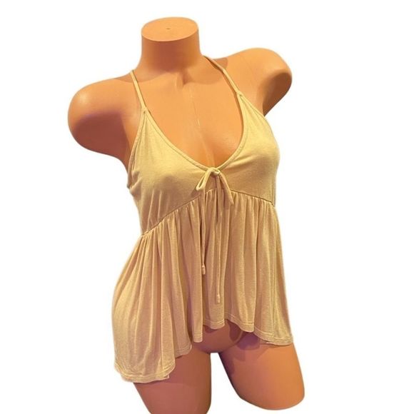 2Bella Halter Top in Tan - Picture 1 of 3